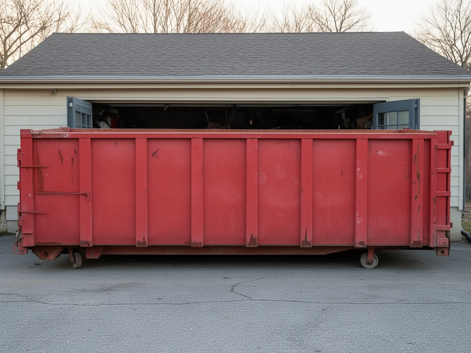 Roll-off dumpster from Courtney's Chamblee Hauling in Chamblee, GA